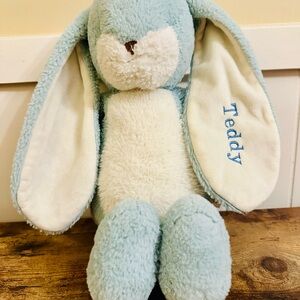 Bunnies By The Bay Little Floppy Nibble 12-inch bunny plush in Maui Blue